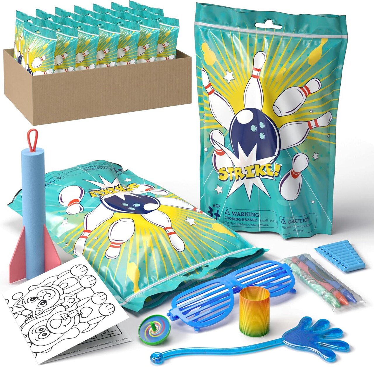 Premade Kids Birthday Party Favor Bags – 10 Pack Pre-Filled Goodie Bags with Fidget Toys & Small Toys, Fun Party Favors for Boys & Girls, Ready-to-Gift Treat Bags for Birthday Parties, Classroom Events & Celebrations